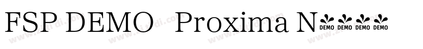 FSP DEMO   Proxima N字体转换